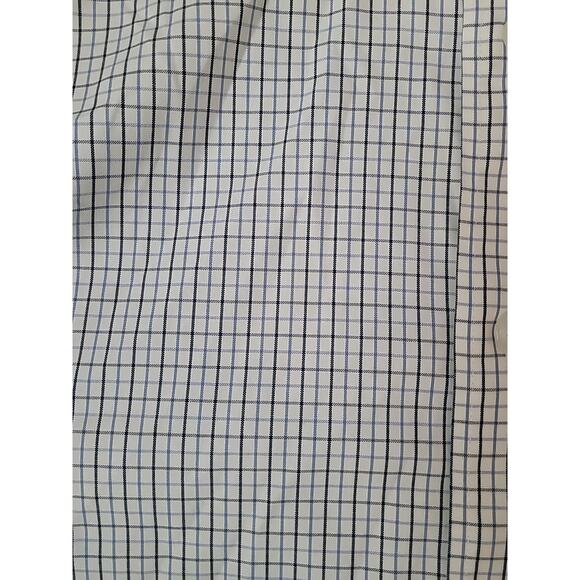 Orvis Men’s Dress Shirt M – White with Gray & Black Check – Cotton – EUC - Picture 8 of 9